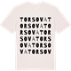 Vintage White t-shirt med Torsova ordlek t-shirt