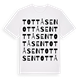 White t-shirt med Tottåsen ordlek t-shirt