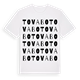 White t-shirt med Tovabo ordlek t-shirt