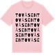 Pink Cotton t-shirt med Tovåsen ordlek t-shirt