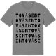 Mid Heather Gray t-shirt med Tovåsen ordlek t-shirt