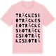Pink Cotton t-shirt med Träckesbo ordlek t-shirt