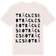 Vintage White t-shirt med Träckesbo ordlek t-shirt
