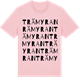 Pink Cotton t-shirt med Trämyran ordlek t-shirt