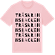 Pink Cotton t-shirt med Träskrinnsbacken ordlek t-shirt