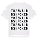 White t-shirt med Träskrinnsbacken ordlek t-shirt