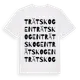 White t-shirt med Trätskogen ordlek t-shirt
