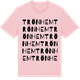 Pink Cotton t-shirt med Trönhem ordlek t-shirt