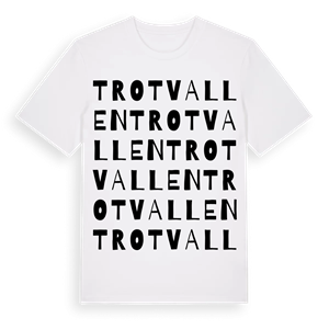 Trotvallen ordlek t-shirt – ekologisk bomull t-shirt från Pinshirt