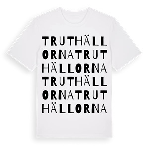 Truthällorna ordlek t-shirt – ekologisk bomull t-shirt från Pinshirt