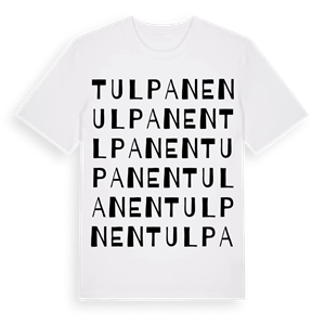 Tulpanen ordlek t-shirt – ekologisk bomull t-shirt från Pinshirt