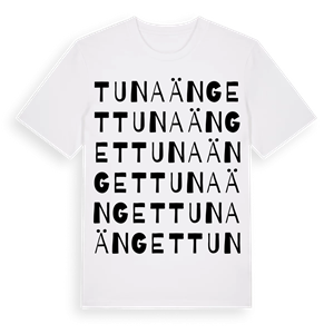 Tunaänget ordlek t-shirt – ekologisk bomull t-shirt från Pinshirt