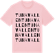 Pink Cotton t-shirt med Tunavallen ordlek t-shirt