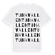 White t-shirt med Tunavallen ordlek t-shirt