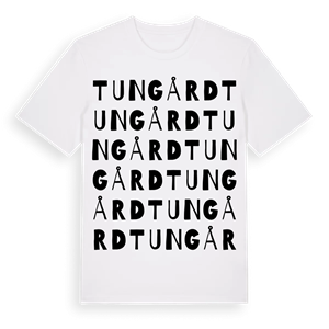 Tungård ordlek t-shirt – ekologisk bomull t-shirt från Pinshirt