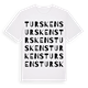 White t-shirt med Turskens ordlek t-shirt