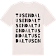 Vintage White t-shirt med Tusendal ordlek t-shirt
