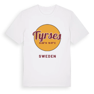 Tyrses cirkel t-shirt – ekologisk bomull t-shirt från Pinshirt