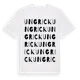 White t-shirt med Ungrick ordlek t-shirt