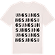 Vintage White t-shirt med Ungs ordlek t-shirt