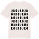 Vintage White t-shirt med Urö ordlek t-shirt