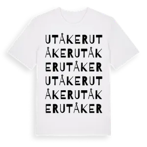 Utåker ordlek t-shirt – ekologisk bomull t-shirt från Pinshirt