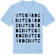 Blue Soul t-shirt med Utegården ordlek t-shirt