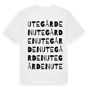 Utegården ordlek t-shirt – ekologisk bomull t-shirt från Pinshirt