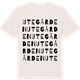 Vintage White t-shirt med Utegården ordlek t-shirt