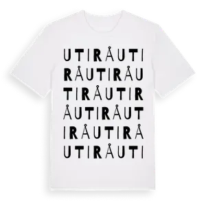Uti Rå ordlek t-shirt – ekologisk bomull t-shirt från Pinshirt