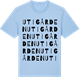 Blue Soul t-shirt med Utigården ordlek t-shirt