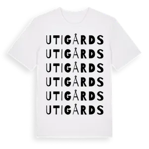 Utigårds ordlek t-shirt – ekologisk bomull t-shirt från Pinshirt