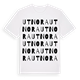 White t-shirt med Utnora ordlek t-shirt