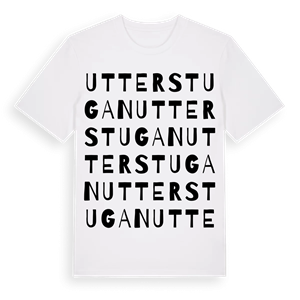 Utterstugan ordlek t-shirt – ekologisk bomull t-shirt från Pinshirt