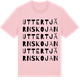 Pink Cotton t-shirt med Uttertjärnskojan ordlek t-shirt
