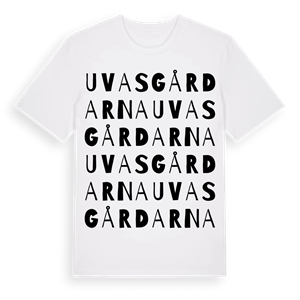 Uvasgårdarna ordlek t-shirt – ekologisk bomull t-shirt från Pinshirt