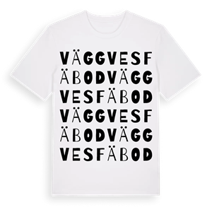 Väggves fäbod ordlek t-shirt – ekologisk bomull t-shirt från Pinshirt
