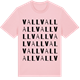 Pink Cotton t-shirt med Vall ordlek t-shirt