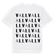 White t-shirt med Vall ordlek t-shirt