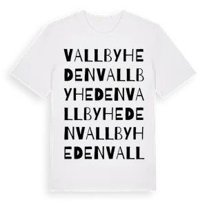 Vallbyheden ordlek t-shirt – ekologisk bomull t-shirt från Pinshirt