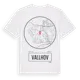 White t-shirt med Vallhov t-shirt