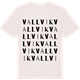 Vintage White t-shirt med Vallvik ordlek t-shirt