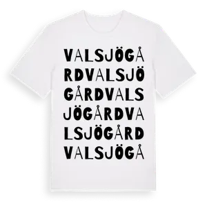 Valsjögård ordlek t-shirt – ekologisk bomull t-shirt från Pinshirt