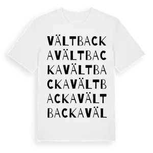 Vältbacka ordlek t-shirt – ekologisk bomull t-shirt från Pinshirt