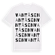White t-shirt med Vantåsen ordlek t-shirt