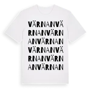 Värnan ordlek t-shirt – ekologisk bomull t-shirt från Pinshirt