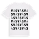 White t-shirt med Vås ordlek t-shirt