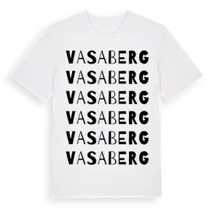 Vasaberg ordlek t-shirt – ekologisk bomull t-shirt från Pinshirt