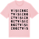 Pink Cotton t-shirt med Våsberget ordlek t-shirt