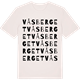 Vintage White t-shirt med Våsberget ordlek t-shirt